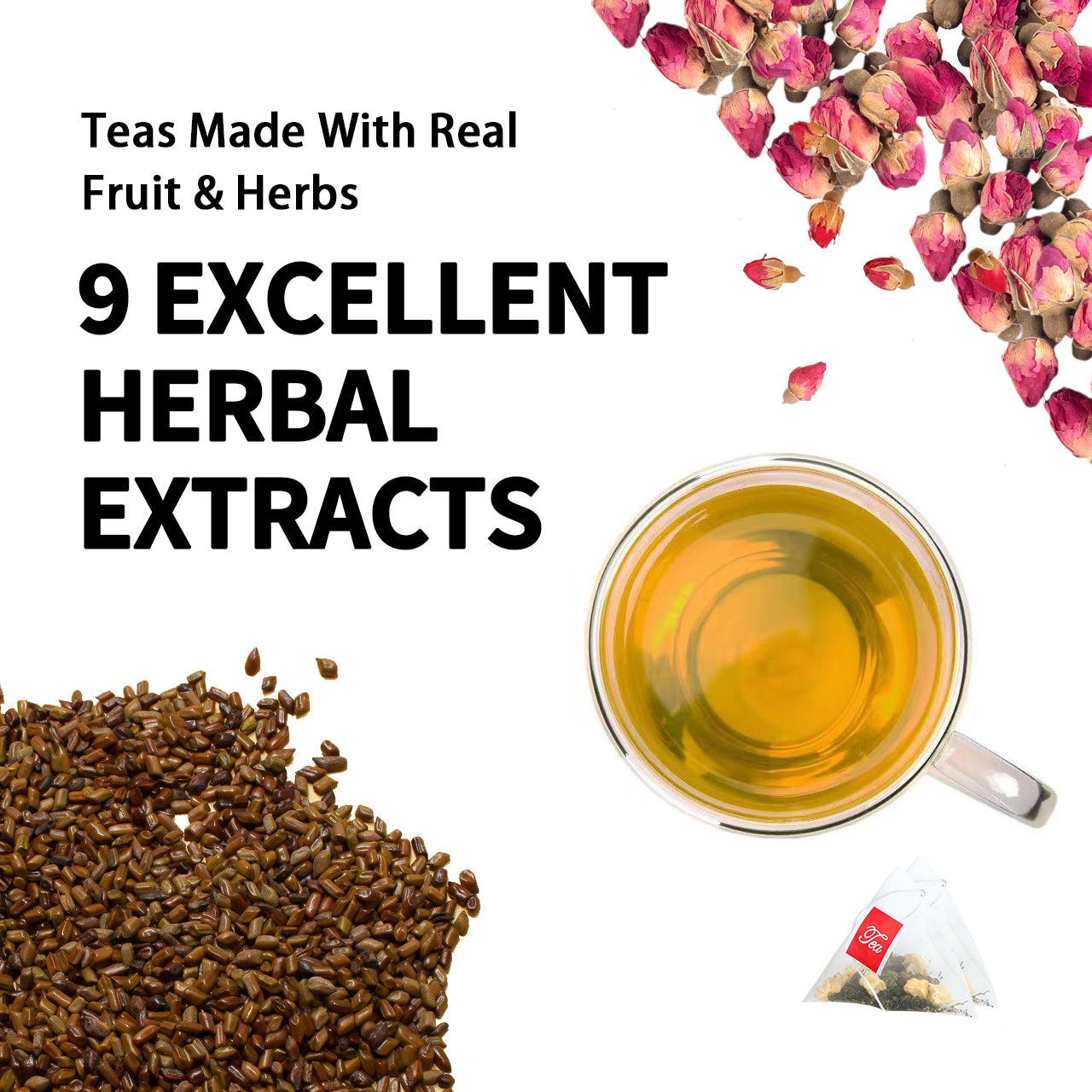 Organic Winter Melon Lotus Leaf Herbal Tea Chrysanthemum & More Blend of 9 Ingredients