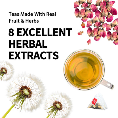 Organic Dandelion Mulberry Herbal Tea Chrysanthemum Poria & More Blend of 8 Ingredients