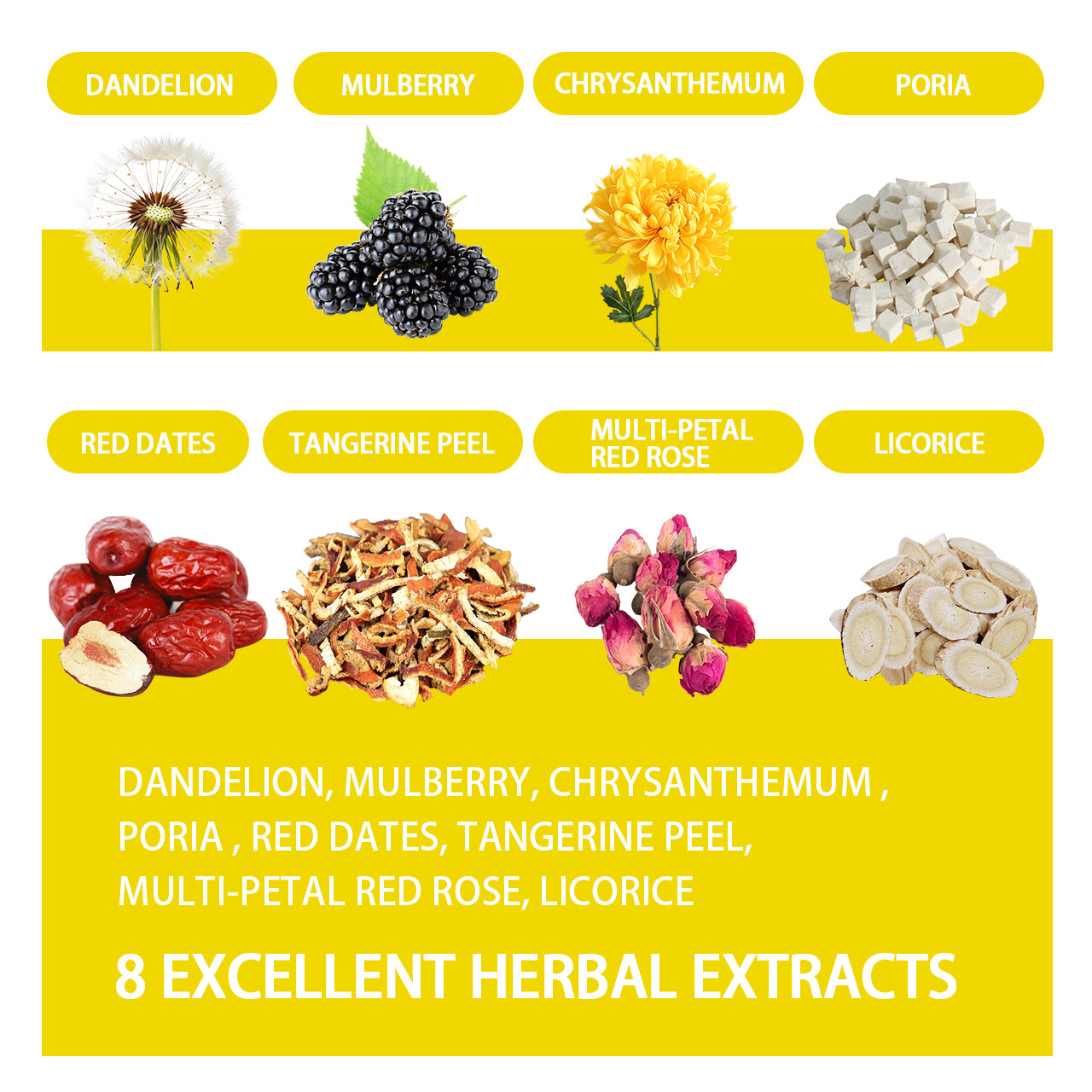 Té de morera y diente de león: mezcla orgánica de 8 ingredientes para aliviar los nódulos y lograr un equilibrio armonioso