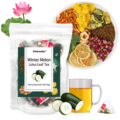 Organic Winter Melon Lotus Leaf Herbal Tea Chrysanthemum & More Blend of 9 Ingredients