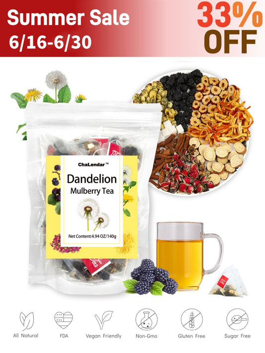 Té de morera y diente de león: mezcla orgánica de 8 ingredientes para aliviar los nódulos y lograr un equilibrio armonioso