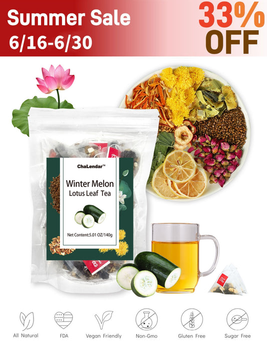 Organic Winter Melon Lotus Leaf Herbal Tea Chrysanthemum & More Blend of 9 Ingredients